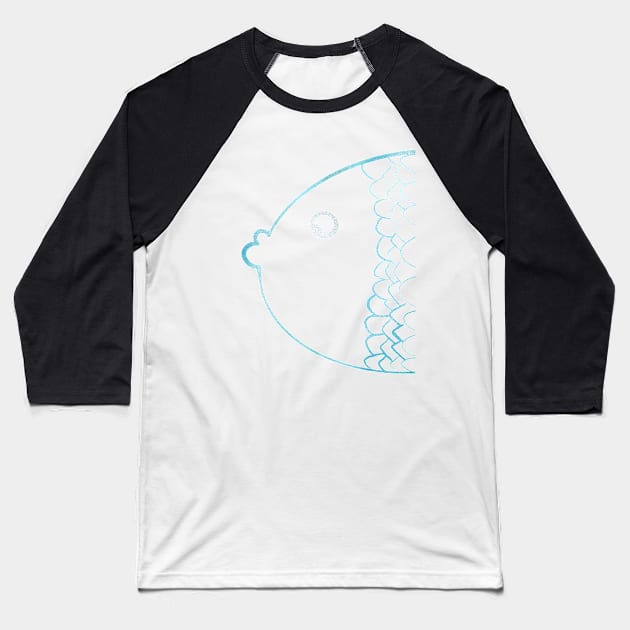 Colorful karp rainbow cyan Baseball T-Shirt by Uwaki